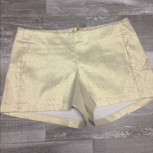 Lilly Pulitzer Gold Shorts
